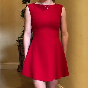 French connection red holiday dress